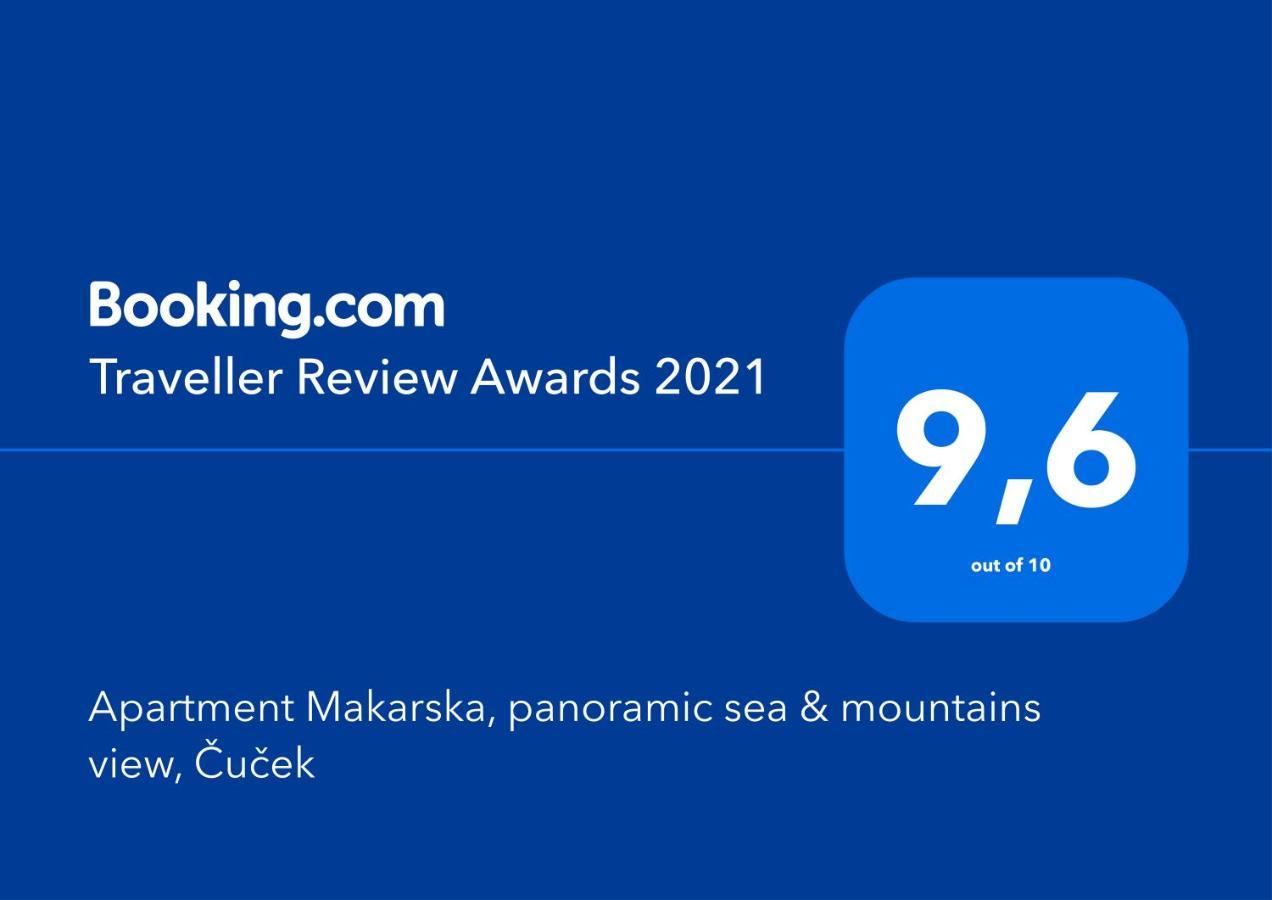 Apartment Makarska, Panoramic Sea & Mountains View, Cucek Dış mekan fotoğraf